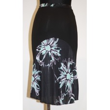 Idaida negra flowery skirt